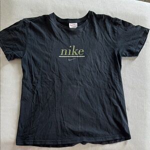 Nike Black Short Sleeve Tee Classic Crew Neck